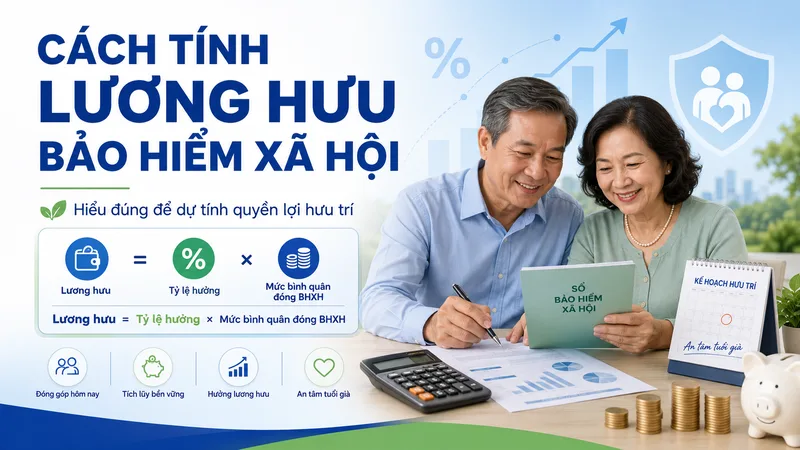 Giới tính, thời gian tham gia và mức làm căn cứ đóng là những yếu tố chính quyết định số tiền lương hưu